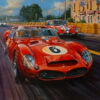 Poster Mulsanne Shadows Le Mans 1962 Nicholas Watts