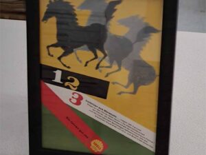 Framed Ferrari Prancing Horses Poster Print