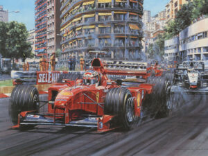 Schumacher Triumphant Close Up - Nicholas Watts