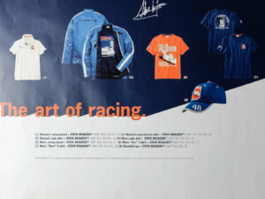 Steve McQueen Drives Porsche - Back of Poster