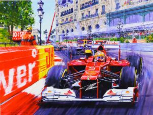 Grand Prix De Monaco 2012 Signed by Fernando Alonso
