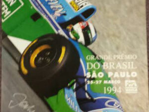Grand Prix Of Brazil 1994 Autographed by Jochen Mass