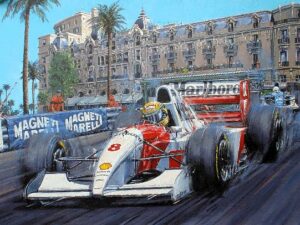 Master of Monaco Senna by Nicholas Watts