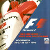 Signed original auto art memorabilia 1996 Hockenheim Program