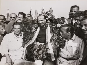Fangio 9 Car Racing Photo