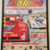 1996 Sebring Poster with multiple signatures
