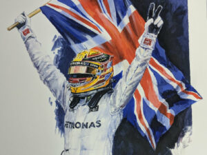 Lewis Hamilton - Quadruple Champion by Nicholas Watts - CloseUp