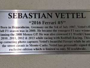 Sebastian Vettel 2016 Silver Plaque
