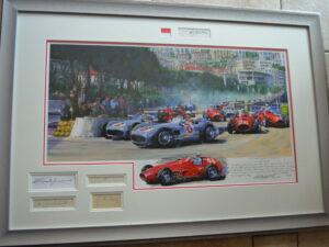Monaco 1955 Framed Multi Signatures - Watts