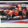 Alonso's Ferrari 2010 F10 Autographed