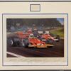 Tribute To Jochen Rindt Framed with Jochen Rindt autograph