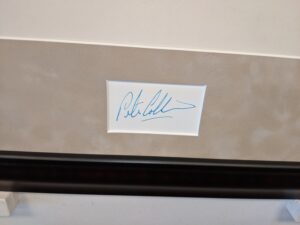 Peter Collins Autograph Detail