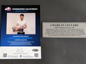 Charles Leclerc Photo COA & Plaque