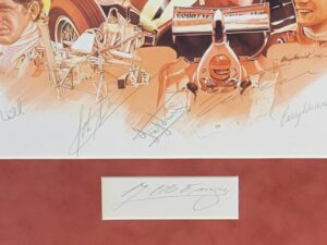 Framed Ferrari Anniversary Signature Detail - Warwick