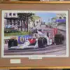 Custom Framed Mr. Monaco with Senna Signature - Hector Cademartori