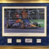Dominant Verstappen Framed Print #1 with 4 Autographs